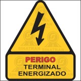 Perigo - Terminal energizado 